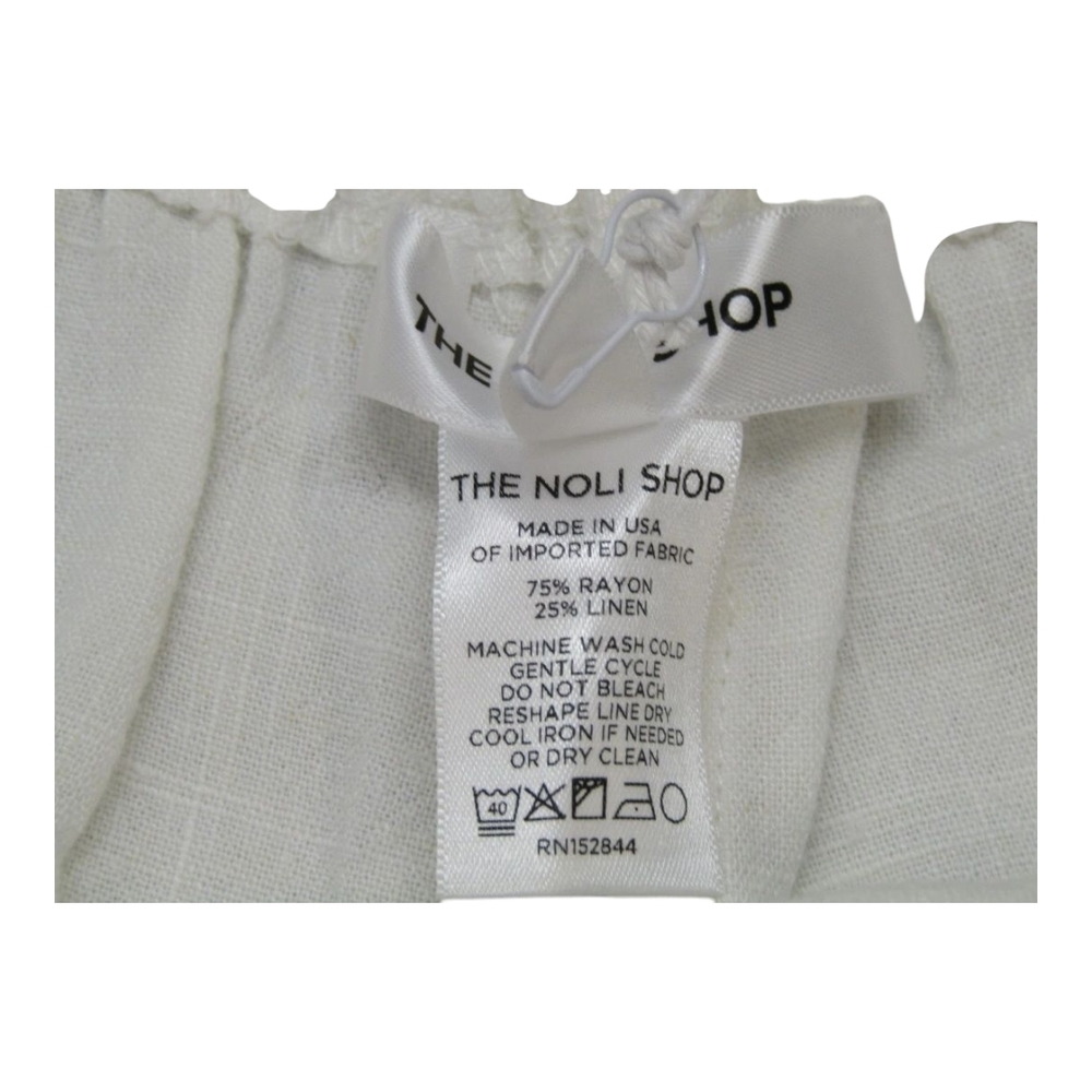 The Noli Shop Women's Linen Pant White Size M Seychelles Relaxed $MSRP $125 - Picture 8 of 12